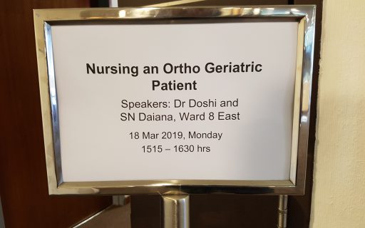 Nursing Education in OrthoGeriatrics @ Gleneagles Hospital